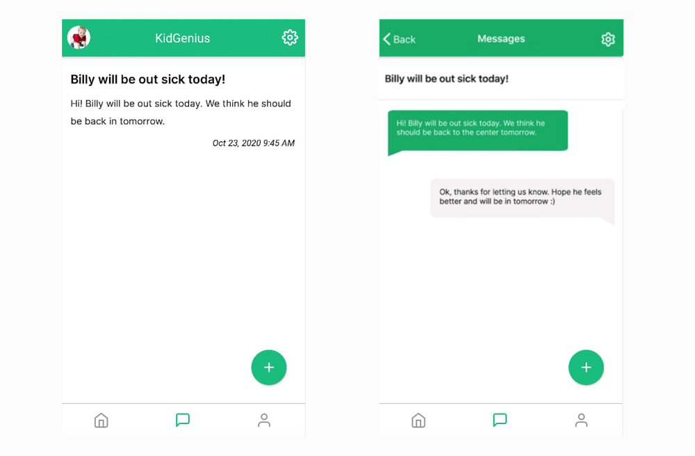 kidgenius parents messages